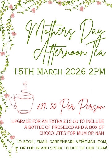 Mothers Day afternoon tea