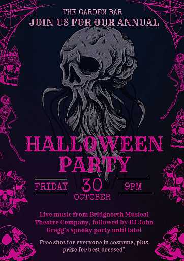 Halloween at the Garden Bar