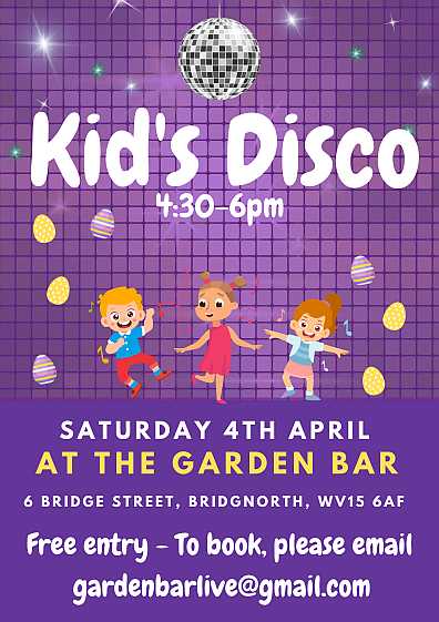 Kids Disco 4th April