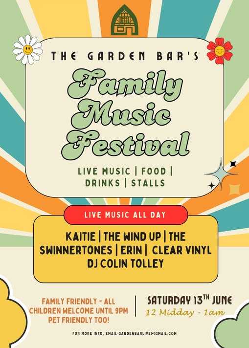 Bridgnorth Garden Bar Music Festival 13th June