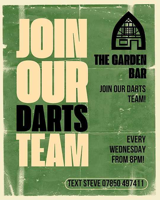 Join our Darts Team